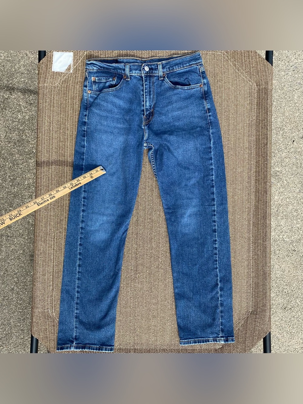 Levi's 505 Regular Fit Straight Leg Stretch Jeans Medium Wash Blue W32 L30